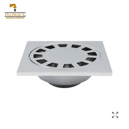 RESUMIDERO METALICO CUADRADO 4X4 A PVC 2 (RPC4)