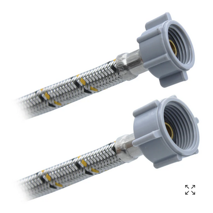 CONECTOR FLEXIBLE SANITARIO ACERO INOXIDABLE 1/2AMX7/8AMX55CM (CSA55)